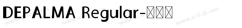 DEPALMA Regular字体转换